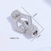 Wholesale Jewelry Buckle Sterling Silver 925 Zirconia Round Necklace