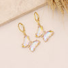 Wholesale Jewelry Butterfly Copper Electroplated Women's Earrings
