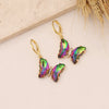 Wholesale Jewelry Butterfly Copper Electroplated Women's Earrings