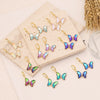 Wholesale Jewelry Butterfly Copper Electroplated Women's Earrings
