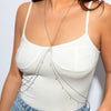 Wholesale Jewelry Butterfly Crystal Bikini Chest Chain Women's Copper Animals Style Electroplated Body Chain