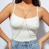 Wholesale Jewelry Butterfly Crystal Bikini Chest Chain Women's Copper Animals Style Electroplated Body Chain
