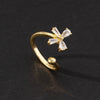 Wholesale Jewelry Butterfly Ring Copper Electroplated Animal Style For Women