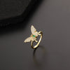 Wholesale Jewelry Butterfly Ring Copper Electroplated Animal Style For Women