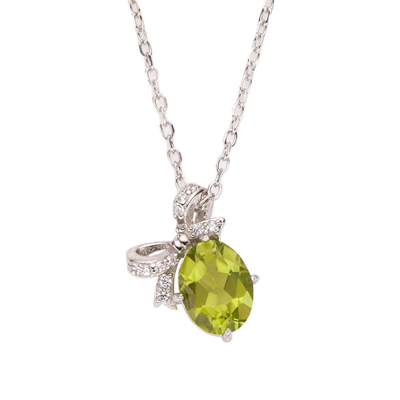 Wholesale Jewelry Butterfly Style S925 Sterling Silver 18K Gold Plated Natural Colored Gem Set Necklace Jewelry Set