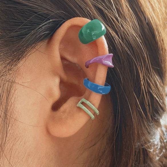 Wholesale Jewelry Candy Color Resin Ear Bone Clip Gooddiy