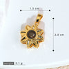 Wholesale Jewelry Cartoon Copper Heart Pendant Necklace With Flower Letter Number And Text Patterns Electroplated