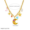 Wholesale Jewelry Cartoon Style Star Stainless Steel Gold Plated Ochain Pendant Necklace
