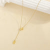 Wholesale Jewelry Casual Elegant Simple Style Geometric 304 Stainless Steel Copper 18K Gold Plated Pendant Necklace