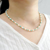 Wholesale Jewelry Casual Elegant Vacation Round 304 Stainless Steel Imitation Pearl Turquoise Beaded Bracelets Necklace