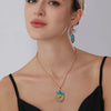 Wholesale Jewelry Casual Exaggerated Bohemian Oval 304 Stainless Steel Stone Jewelry Set