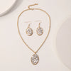 Wholesale Jewelry Casual Exaggerated Bohemian Oval 304 Stainless Steel Stone Jewelry Set