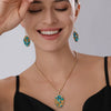 Wholesale Jewelry Casual Exaggerated Bohemian Oval 304 Stainless Steel Stone Jewelry Set
