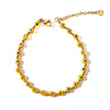 Wholesale Jewelry Casual Eye 304 Stainless Steel Resin Beaded Anklet