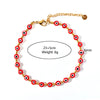 Wholesale Jewelry Casual Eye 304 Stainless Steel Resin Beaded Anklet