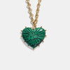 Wholesale Jewelry Casual Geometric Heart Shape Copper Electroplated Pendant Clavicle Chain For Women