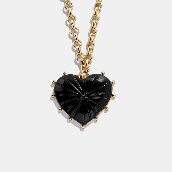Wholesale Jewelry Casual Geometric Heart Shape Copper Electroplated Pendant Clavicle Chain For Women