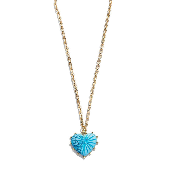 Wholesale Jewelry Casual Geometric Heart Shape Copper Electroplated Pendant Clavicle Chain For Women