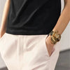 Wholesale Jewelry Casual Hip-Hop Retro Flower Pu Leather Alloy Gold Plated Silver Plated Patchwork Plating Metal Wristband