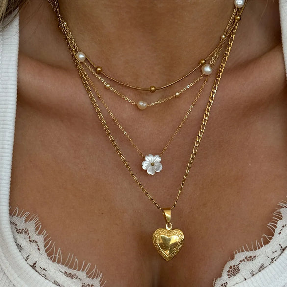 Wholesale Jewelry Casual Lady Simple Style Geometric 316 Stainless Steel  Plating Necklace