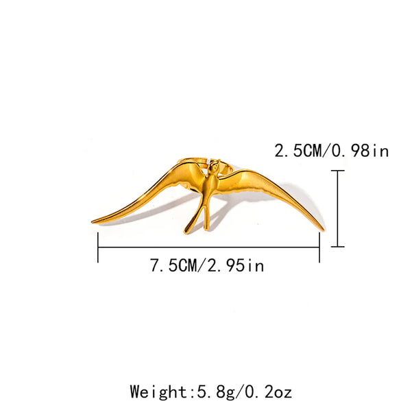 Wholesale Jewelry Casual Retro Sun Swirl Pattern Butterfly 304 Stainless Steel 14K Gold Plated Open Rings