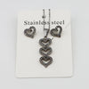 Wholesale Jewelry Casual Simple Style Classic Style Heart Shape 304 Stainless Steel Gold Plated Jewelry Set
