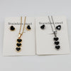 Wholesale Jewelry Casual Simple Style Classic Style Heart Shape 304 Stainless Steel Gold Plated Jewelry Set