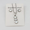 Wholesale Jewelry Casual Simple Style Classic Style Heart Shape 304 Stainless Steel Gold Plated Jewelry Set
