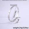 Wholesale Jewelry Casual Solid Color Titanium Steel Rings Bangle Jewelry Set