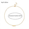 Wholesale Jewelry Casual Style Alloy Electroplated Letter Number Text Pendant Necklace And Earrings For Women And Elders