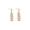 Wholesale Jewelry Casual Style Alloy Electroplated Letter Number Text Pendant Necklace And Earrings For Women And Elders