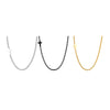 Wholesale Jewelry Casual Style Titanium Steel And Stainless Steel Square Chain Cross Necklace With Electroplating