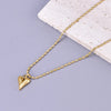 Wholesale Jewelry Casual Sweet Simple Style Heart Shape 304 Stainless Steel Titanium Steel 18K Gold Plated Pendant Necklace