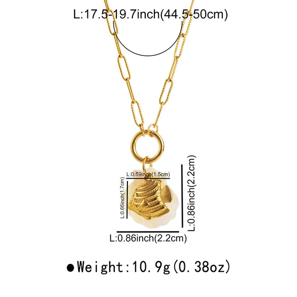 Wholesale Jewelry Casual Vacation Beach Starfish Dolphin Fish 304 Stainless Steel Pendant Necklace