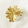 Wholesale Jewelry Casual Vintage Style Tropical Leaves 304 Stainless Steel 14K Gold Plated Plating Hollow Out Open Rings