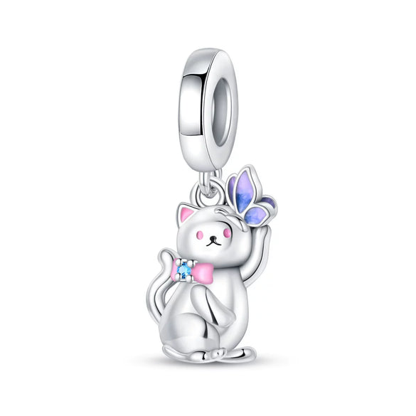 Wholesale Jewelry Cat Accessories Bracelet Copper Plated 925 Silver Dripping Oil Style
