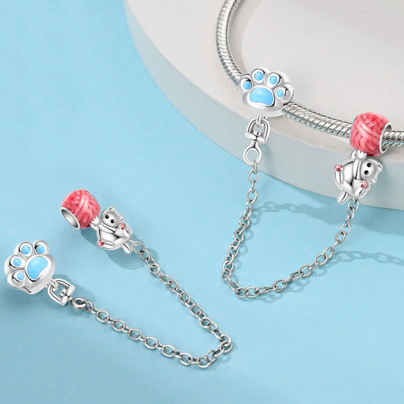 Wholesale Jewelry Cat Accessories Bracelet Copper Plated 925 Silver Dripping Oil Style