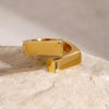 Wholesale Jewelry Classic Style Solid Color 304 Stainless Steel Open Rings