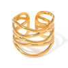Wholesale Jewelry Classic Style Solid Color 304 Stainless Steel Rings