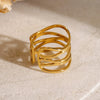 Wholesale Jewelry Classic Style Solid Color 304 Stainless Steel Rings