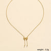 Wholesale Jewelry Classical Romantic Pastoral Bow Knot 304 Stainless Steel Pendant Necklace