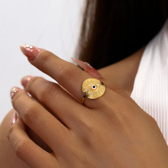 Wholesale Jewelry Classical Vintage Style Romantic Leaves 304 Stainless Steel Open Rings