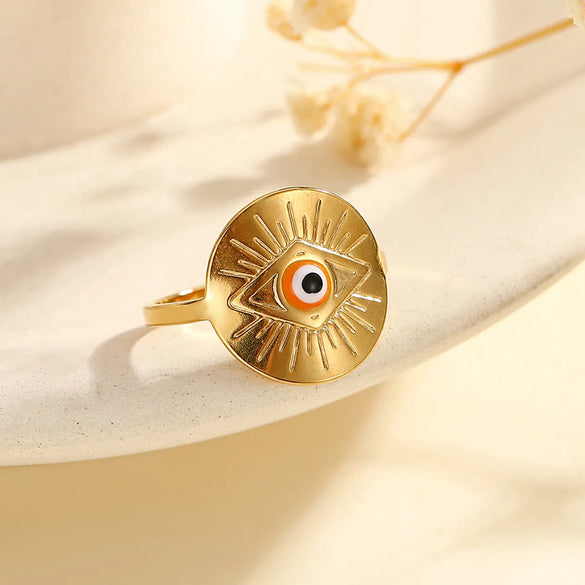 Wholesale Jewelry Classical Vintage Style Romantic Leaves 304 Stainless Steel Open Rings