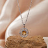 Wholesale Jewelry Clavicle Chain Necklace Pendant Highend Luxury 925 Sterling Silver 18K Gold Plated Geometric Design Set With Gems