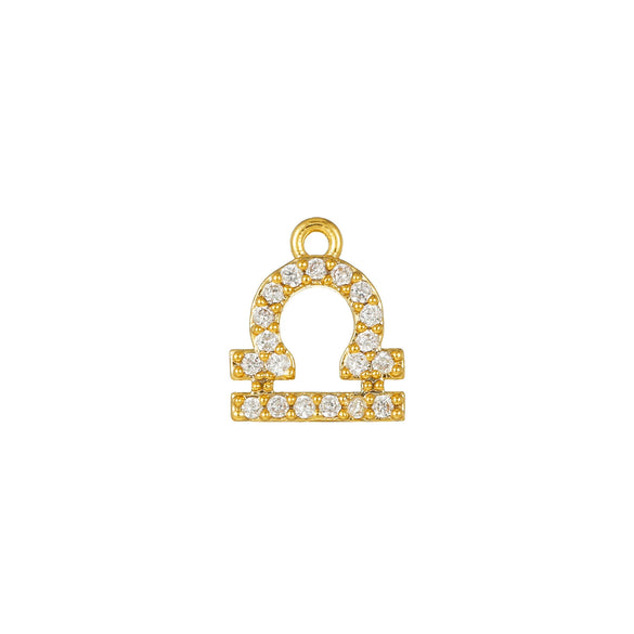 Wholesale Jewelry Constellation Brass 18K Electroplated Micro Set Zircon Pendant