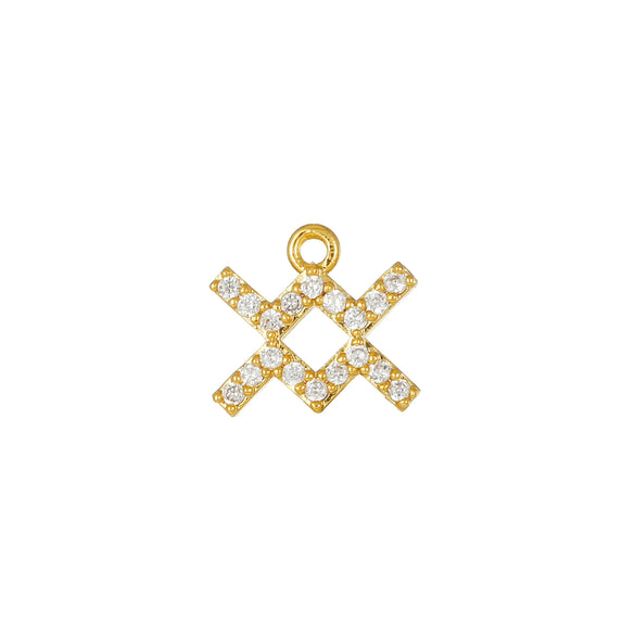 Wholesale Jewelry Constellation Brass 18K Electroplated Micro Set Zircon Pendant