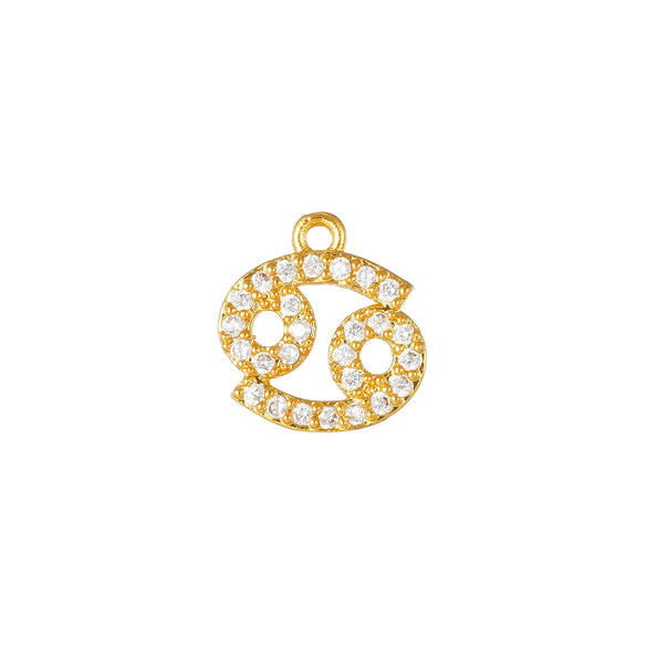 Wholesale Jewelry Constellation Brass 18K Electroplated Micro Set Zircon Pendant