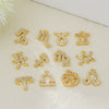 Wholesale Jewelry Constellation Brass 18K Electroplated Micro Set Zircon Pendant