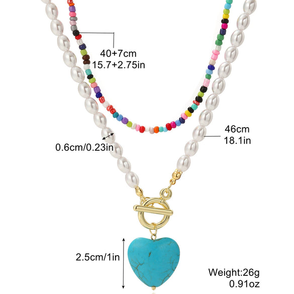 Wholesale Jewelry Copper Alloy Fivepointed Star Geometric Electroplating Multilayer Necklace For Women