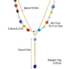 Wholesale Jewelry Copper Alloy Fivepointed Star Geometric Electroplating Multilayer Necklace For Women